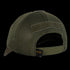 Back view of the Condor Tactical Team Mesh Cap - Scorpion OCP, featuring olive green mesh, a hook-and-loop patch above the adjustable opening, and a small black Condor tag on the strap.